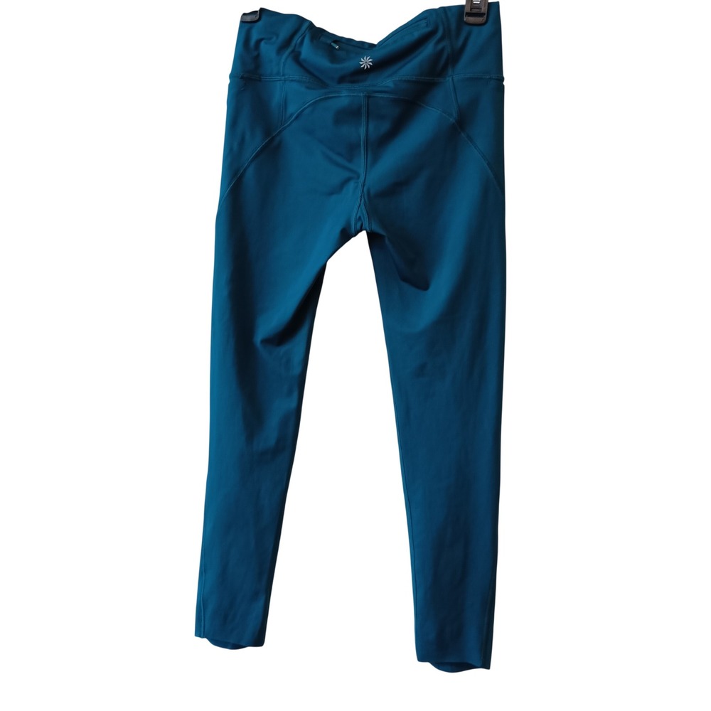 Athleta Women's Teal Blue Velocity Stash Pocket Activewear Leggings Size XS - Picture 8 of 9